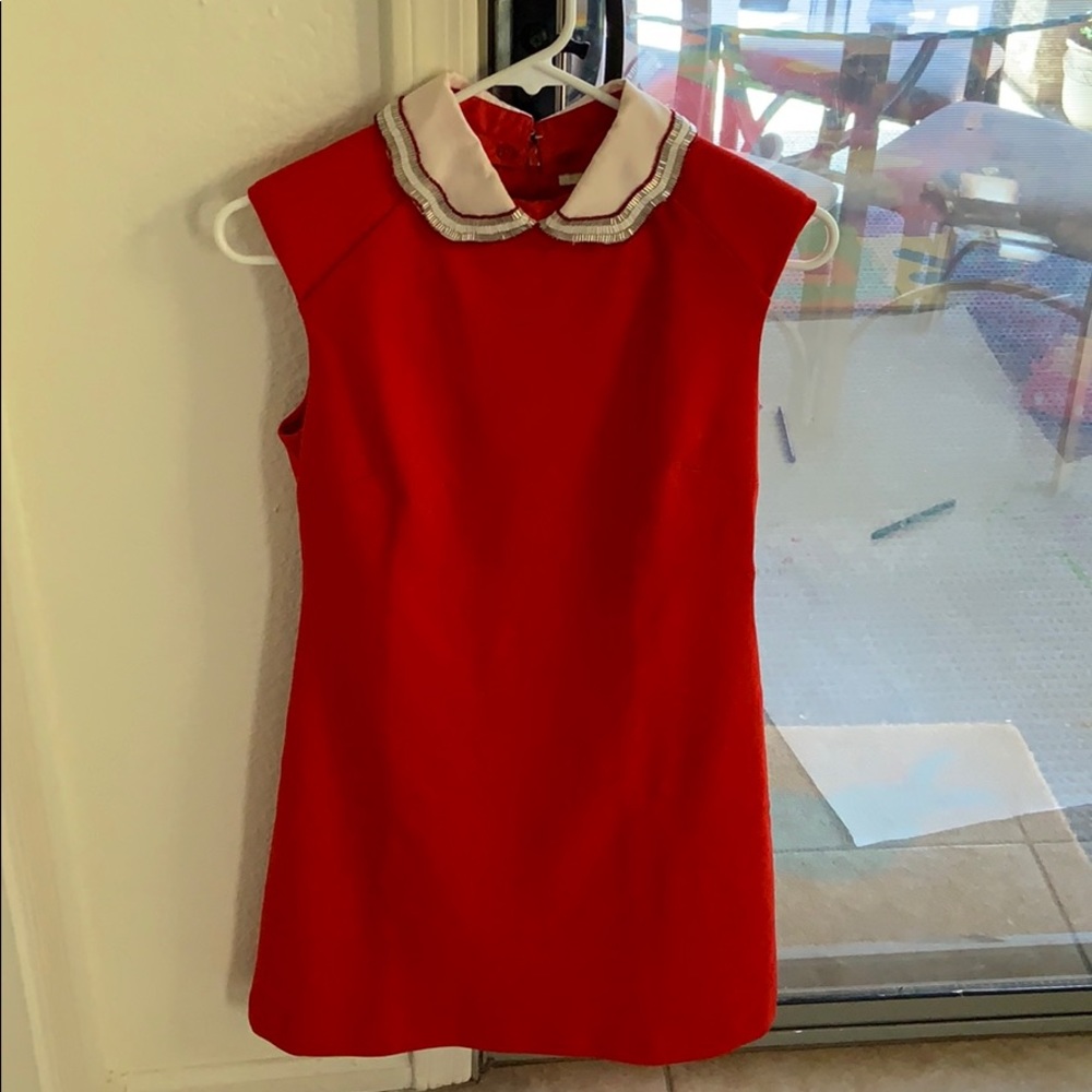 Maje rangat peter pan dress